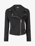 Veste en suédine à fermeture zippée - Noir - 1