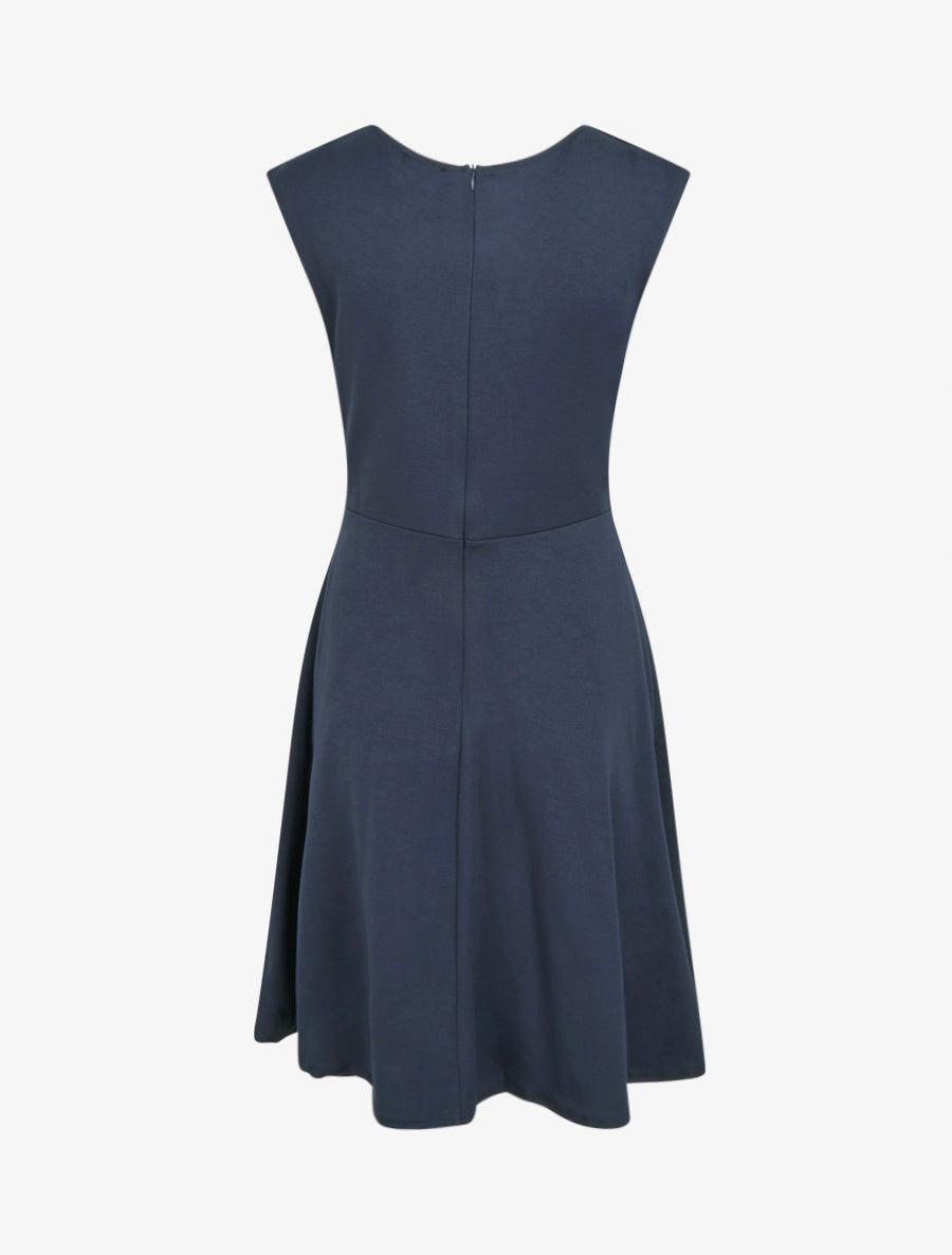 Robe patineuse sans manches à boucle - Marine - 2