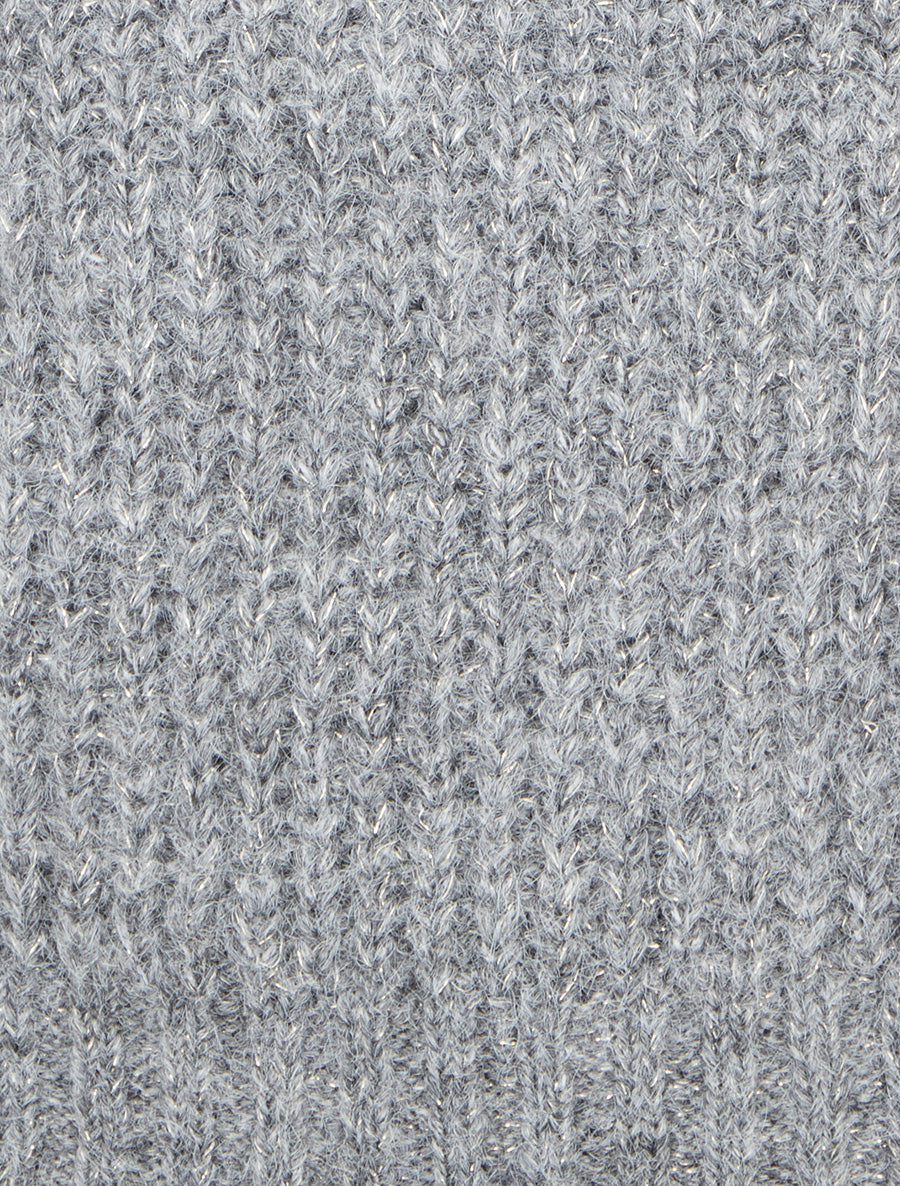 Pull duveteux en maille irisée - Gris - 3