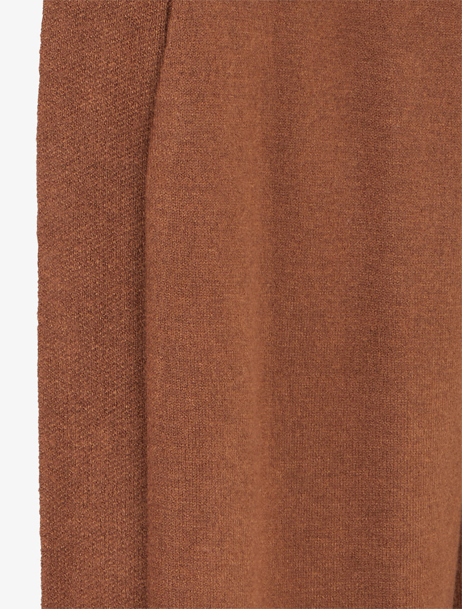 Gilet long ample à manches chauve-souris - Marron - 3