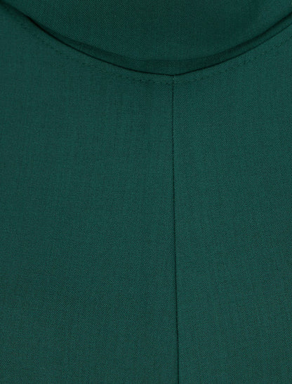 Combinaison ample sans manches à col à revers - Vert foncé - 3