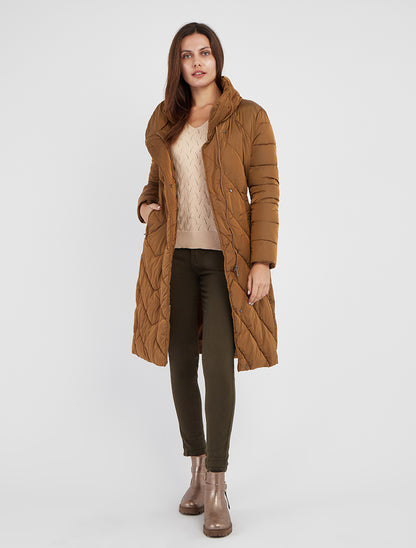 Piumino lungo con collo alto - Chameau