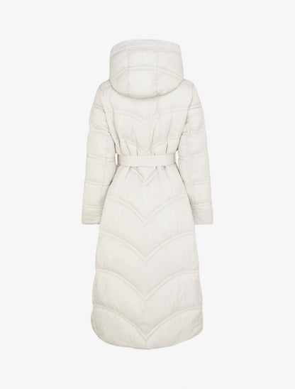 Doudoune longue à capuche - Blanc cassé - 2