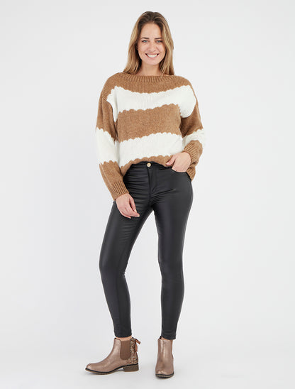 Maglione a righe bicolore - Chameau