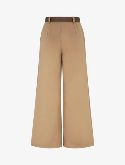Pantalon uni épais - Camel - 2