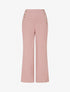 Pantalon droit à fermeture boutonnée sur les côtés - Rose - 1