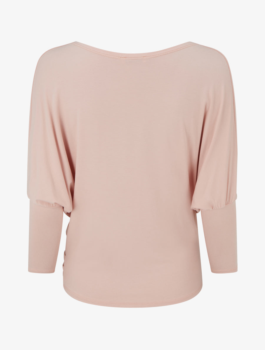Top fluide à manches 3/4 chauve-souris - Rose - 2