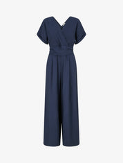 Combinaison unie à manches courtes - Marine - 1