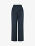 Pantalon tailleur ample - Marine - 4