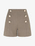 Short coupe ajustée en tweed - Taupe - 1
