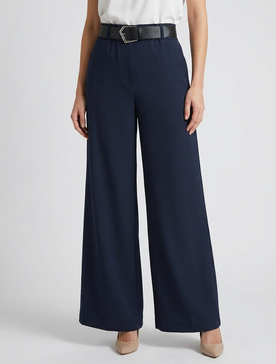 Pantalone ampio a vita alta. - Marina