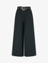 Pantalon ample uni à taille haute - Noir - 1