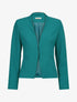 Veste ouverte à liseret - Bleu lagon - 1