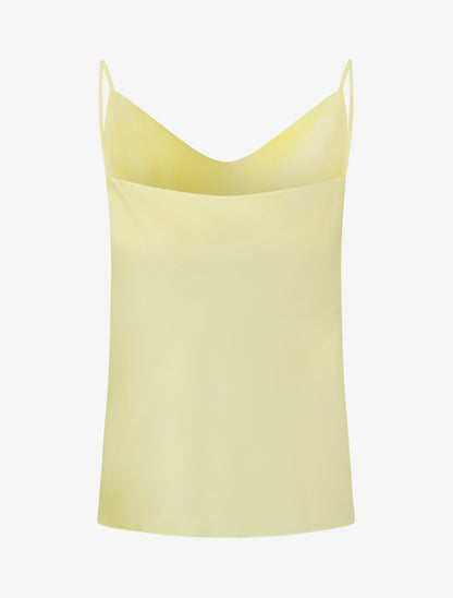 Caraco satiné à col bénitier - Jaune pâle - 2