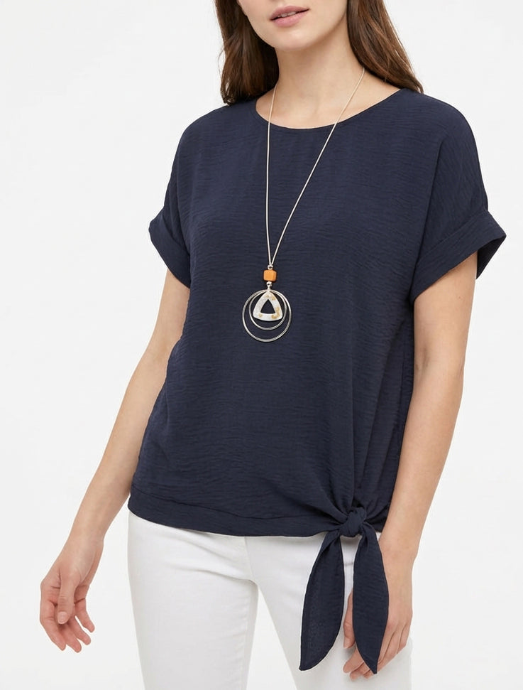 Top a maniche corte da annodare - Marina