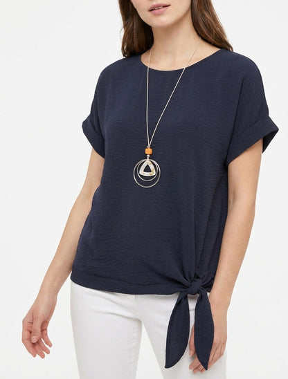 Top a maniche corte da annodare - Marina