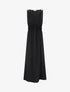 Robe longue évasée à bretelles perlées - Noir - 1
