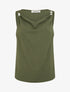 Top sans manches à empiècement bijoux - Kaki - 1