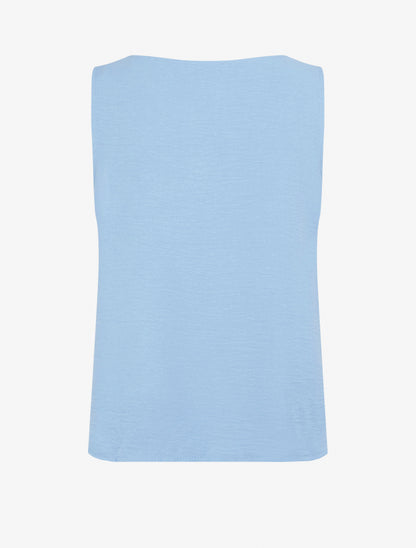 Top sans manches à empiècement bijoux - Bleu ciel - 2