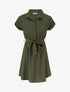 Robe chemise à manches courtes - Kaki - 1