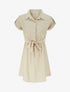 Robe chemise à manches courtes - Beige - 1
