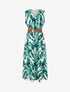 Robe sans manches imprimé fantaisie - Vert - 1