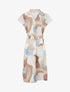 Robe droite ceinturée - Beige - 1