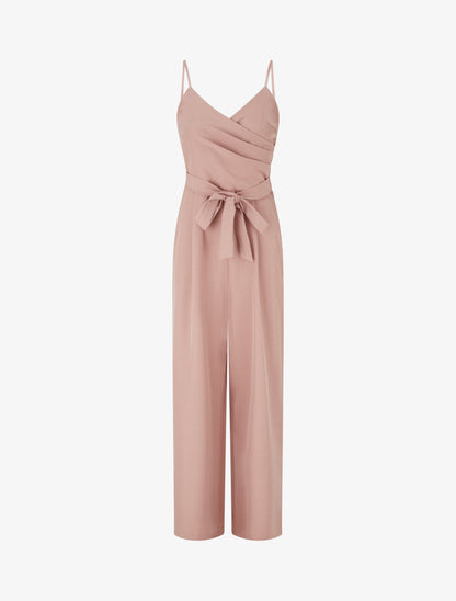 Combinaison droite à fines bretelles - Rose - 1