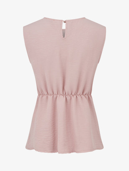 Top cintré à boucle décorative - Rose - 2