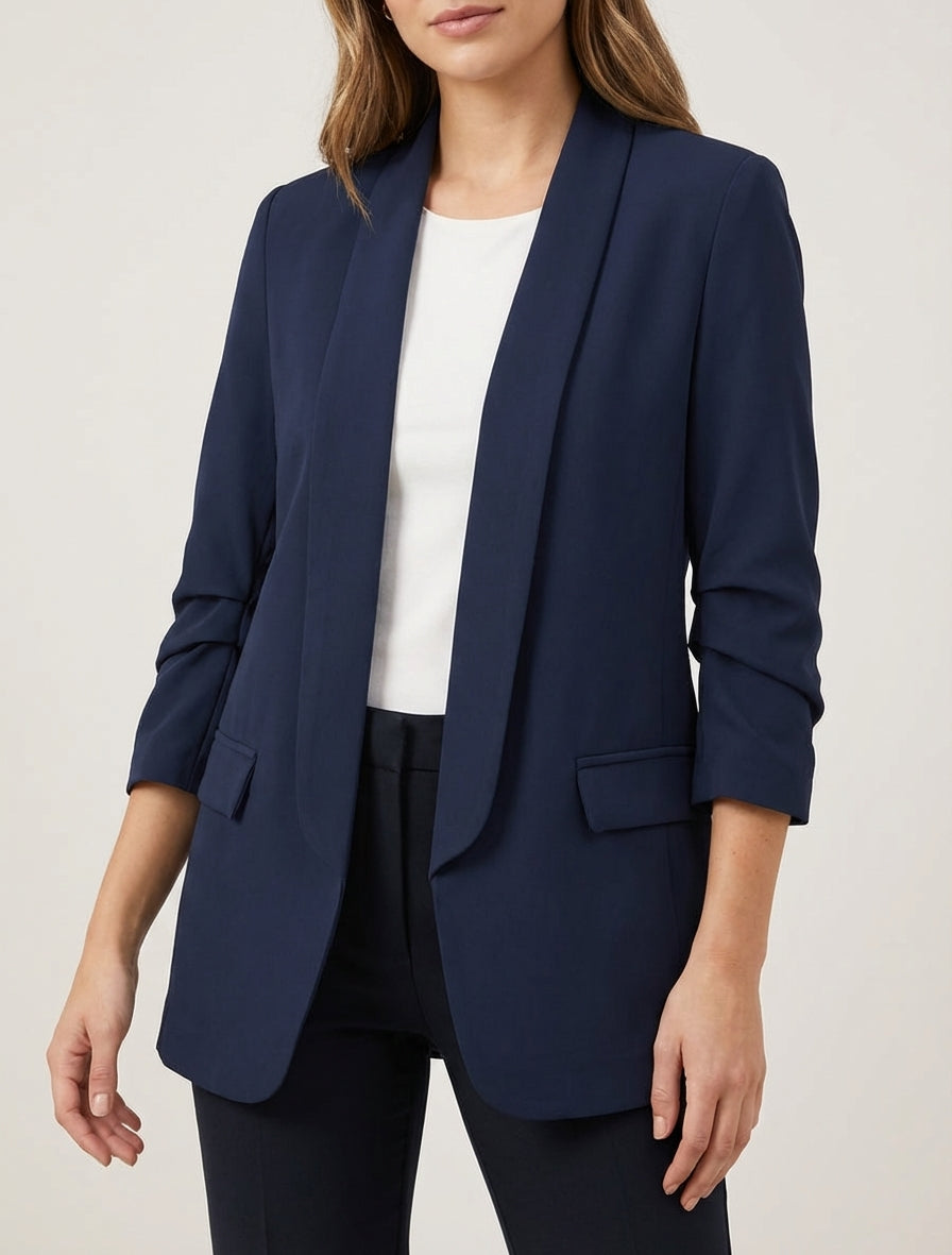 Blazer semplice con maniche arricciate - Marina