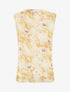 Top sans manches en tulle à fleurs - Jaune - 1