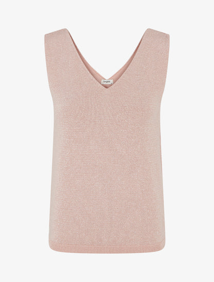 Top sans manches irisé - Rose - 1