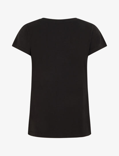 T-shirt à strass et motif stiletto - Noir - 2