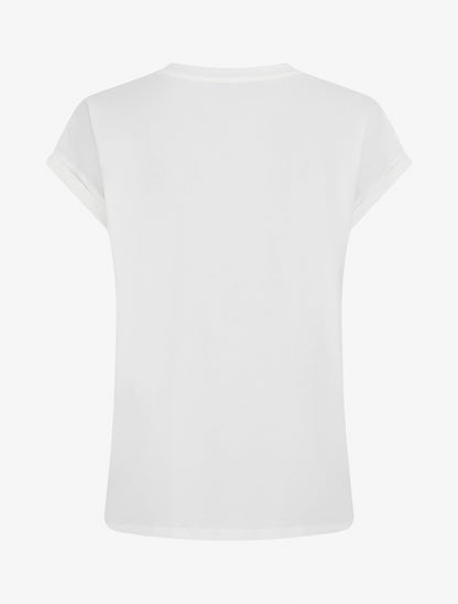 T-shirt motif baskets et papillons - Blanc - 2