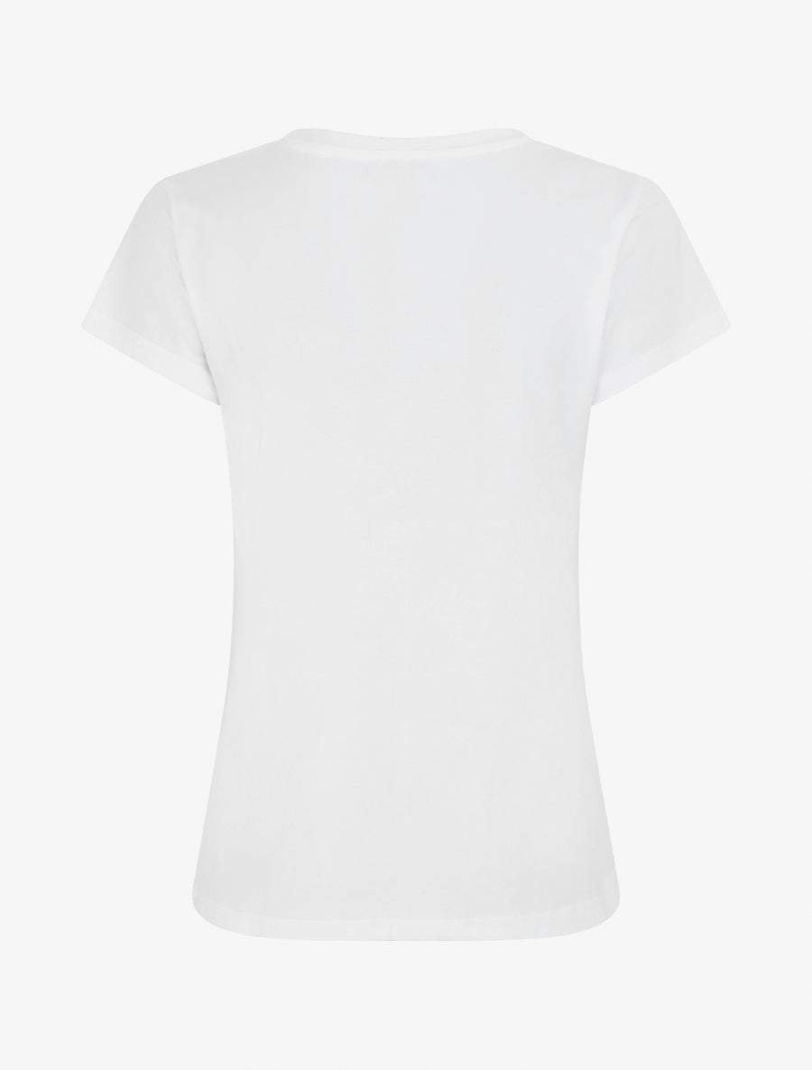 T-shirt à motif scooter strassé - Blanc - 2