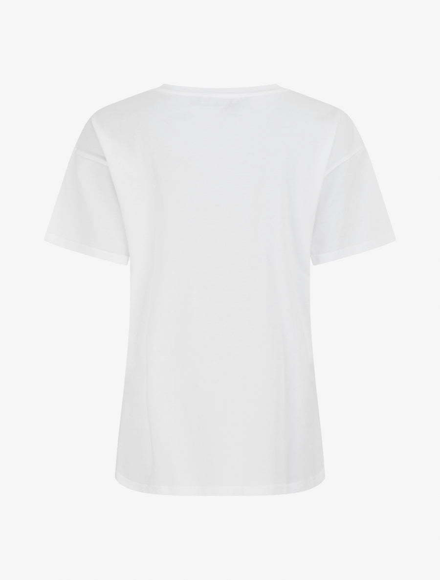 T-shirt imprimé girafe strassé - Blanc - 2