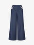 Pantalon ample à dentelle - Bleu brut - 1