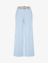Pantalon ample à motif rayé - Bleu ciel - 1