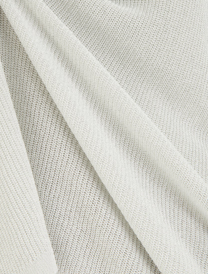Top ample manches courtes chauve-souris - Blanc - 3