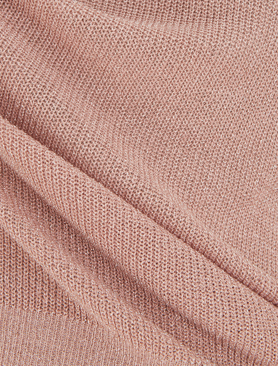 Top sans manches à maille fine irisée - Rose - 3