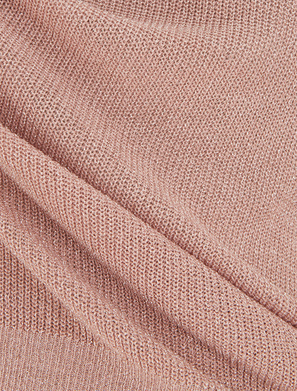 Top sans manches à maille fine irisée - Rose - 3