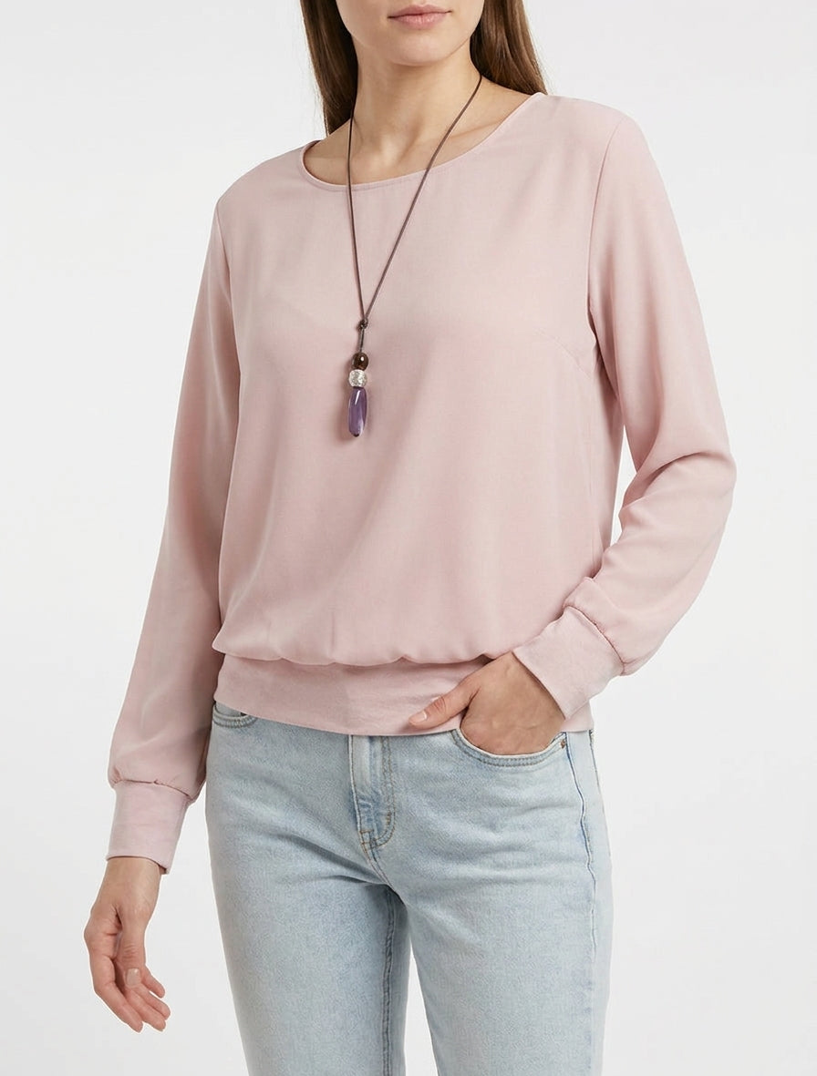 Top con maniche a pipistrello - Rosa