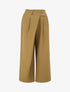 Pantalon uni droit à fermeture sur le côté - Camel - 1