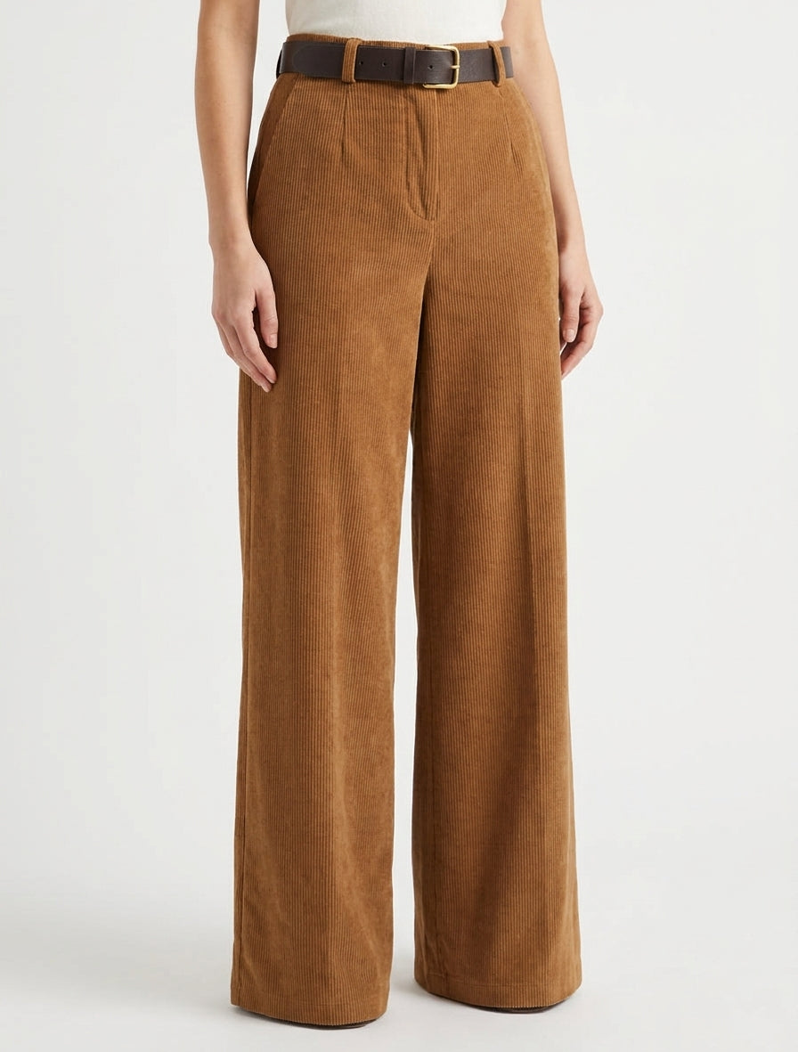 Pantaloni uniti a costine - Chameau