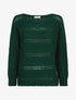 Pull dolman ajouré - Vert - 1