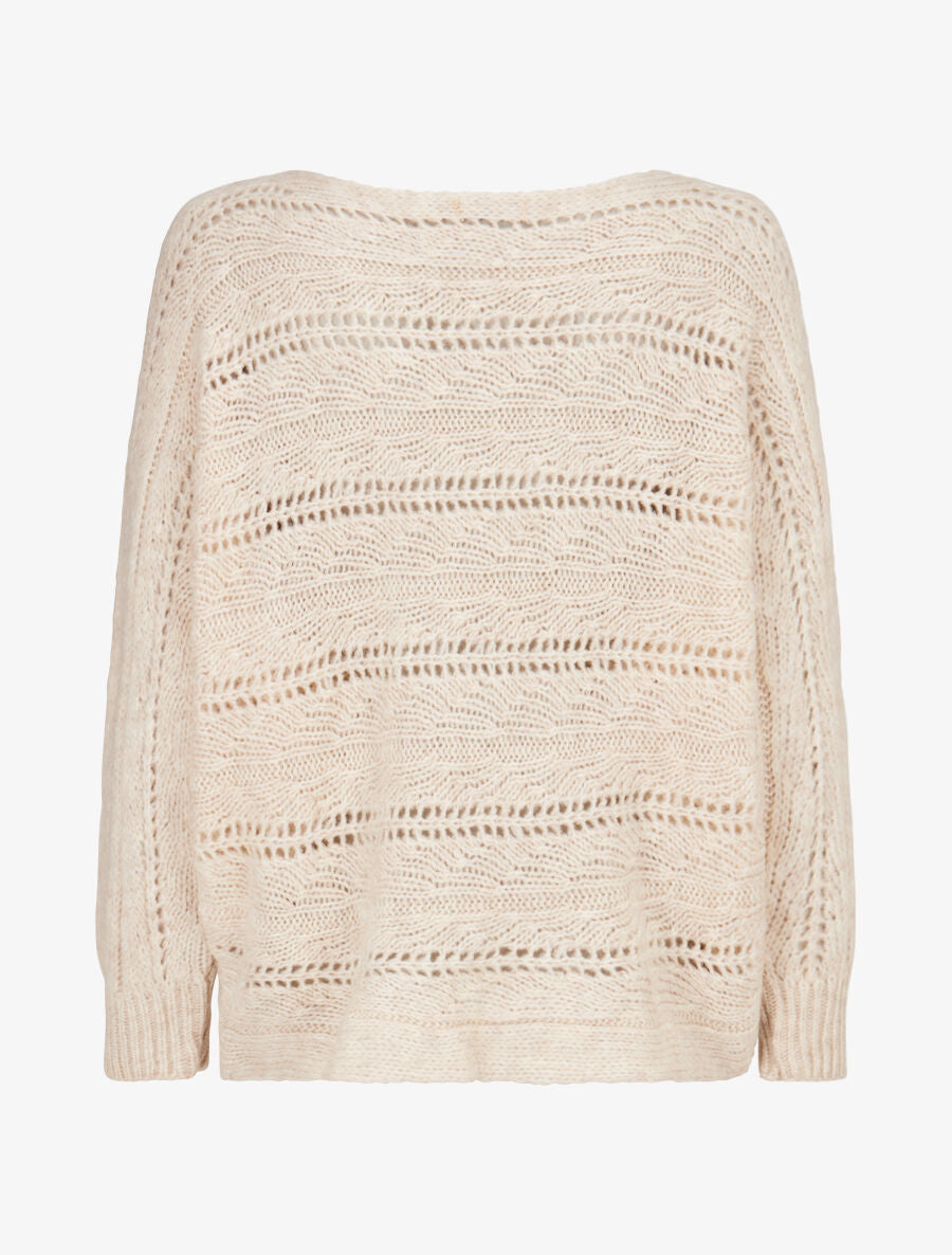 Pull dolman ajouré - Écru - 2