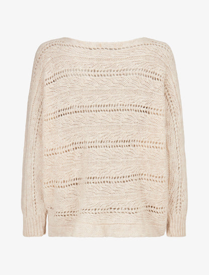 Pull dolman ajouré - Écru - 2