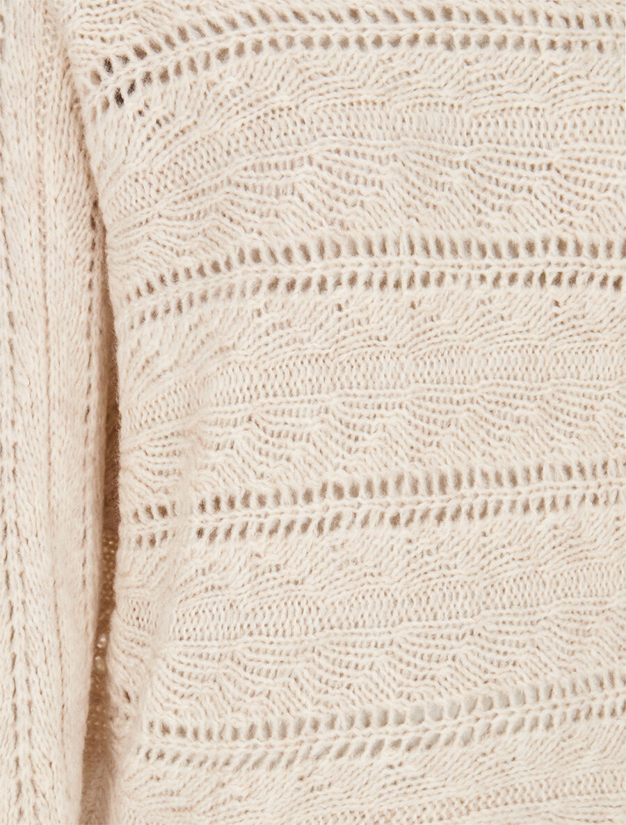 Pull dolman ajouré - Écru - 3