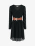 Robe évasée à buste en dentelle - Noir - 1