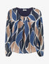 Top boule irisé imprimé stylisé - Marine - 1